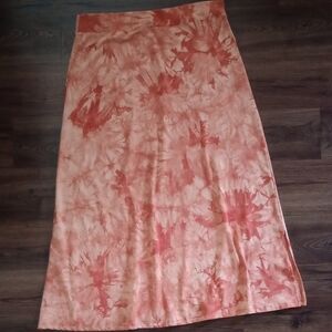 Belle by Kim Gravel Maxi Orange/Coral Color Tones Pull On Skirt Size Large